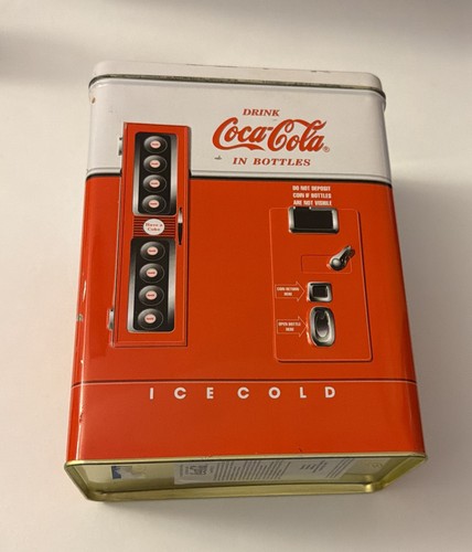 Coca cola vending machine tin - vending,